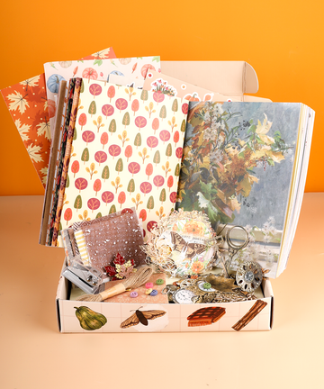 Autumn Palette-Themed Grabie Scrapbook Club Box